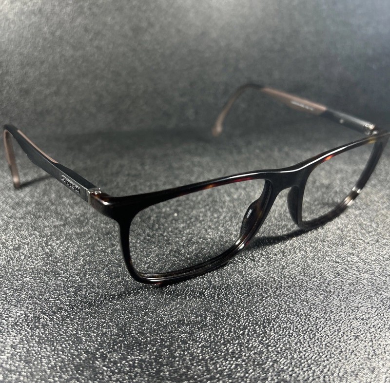 NEW Carrera Mens Eyeglasses 8862 066 Glossy Dark Brown Tortoise 55-17-145