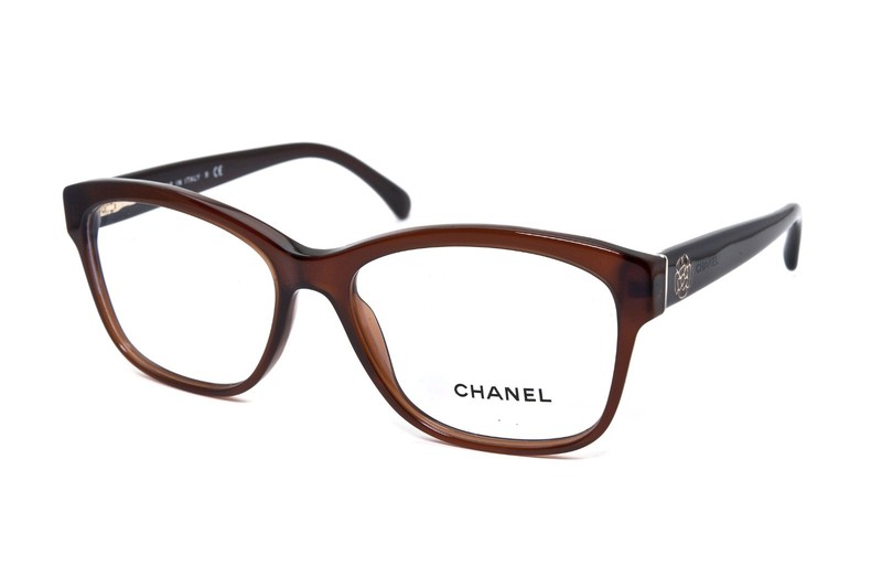 Chanel 3255 c.538 Butterfly Clear Brown size 54/16/140 Made in Italy Eyeglasses