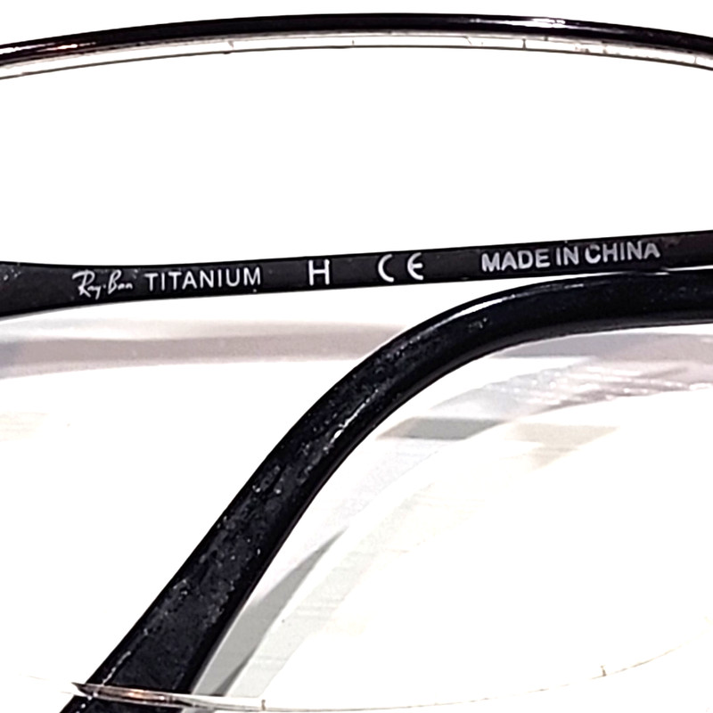 Ray Ban RB8632 1074 Black Metal Titanium Half Rim Eyeglasses Frame 52-18 140 gallery