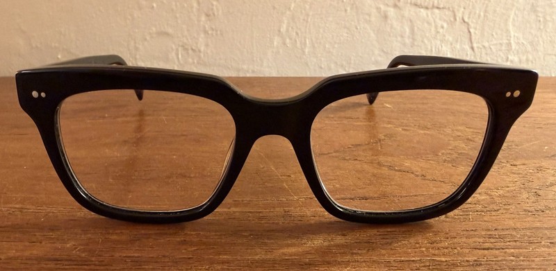 Warby Parker Winston W 1100 Eyeglasses Polished Black Frame 51 19 145 gallery