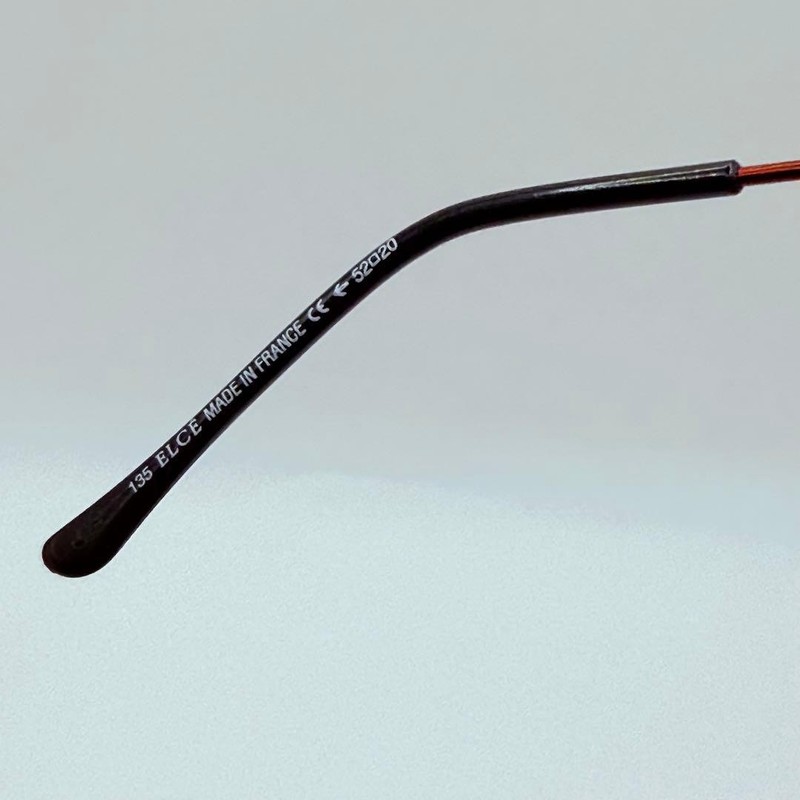 ELCE LUC 2412 Matte Red Eyeglasses 52□20-135 Deadstock Made in France gallery