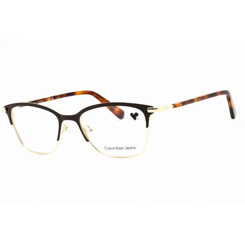 Calvin Klein Jeans Women’s Eyeglasses Satin Brown Rectangular Frame CKJ19312 210