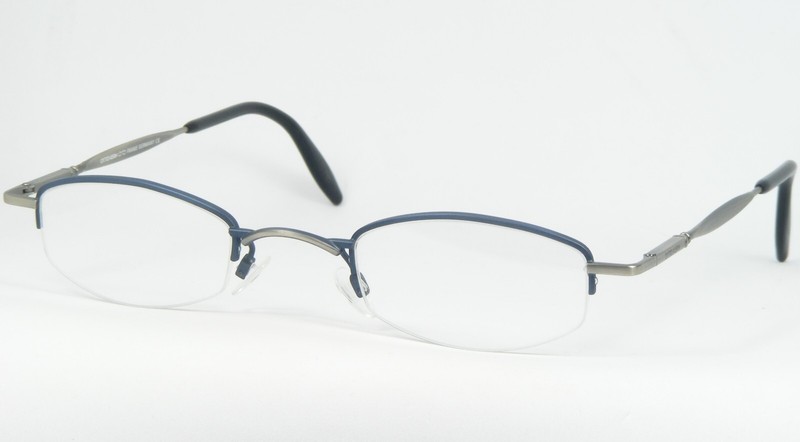 Vintage OTTO KERN 9469 311 BLUE /SILVER-GREY EYEGLASSES 46-26-140mm Germany
