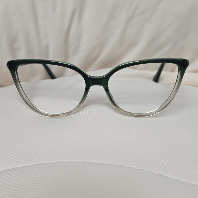 Longchamp Women’s Cat Eye Full Rim Plastic Eyeglasses Green LO2722 301 54-15-140