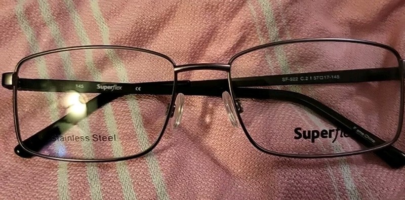 SuperFlex Eyeglasses Frames SF-522 C. 2 Bronze Square Full Rim 57-17-145