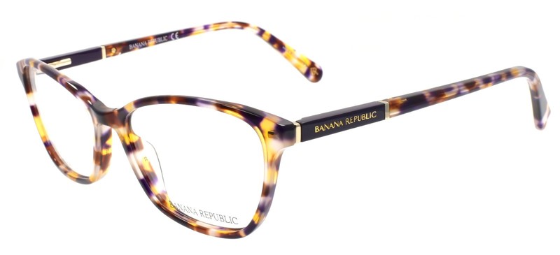 Banana Republic Bree DEX Women’s Eyeglasses Frames 51-16-135 Brown Violet Havana
