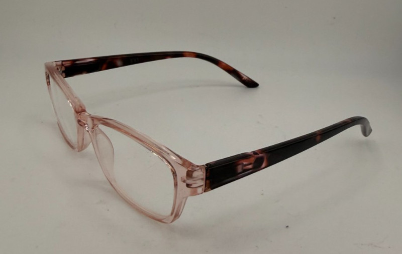 EV1 EYEGLASSES FRAMES ONLY DOLLY CRYPK PINK TORT/CLEAR FULL RIM 53-17-135