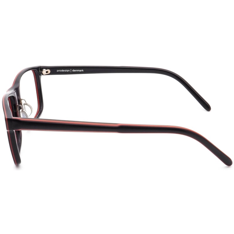 Prodesign Denmark Eyeglasses 1722 c.6022 Black Square Frame 54[]16 145 gallery