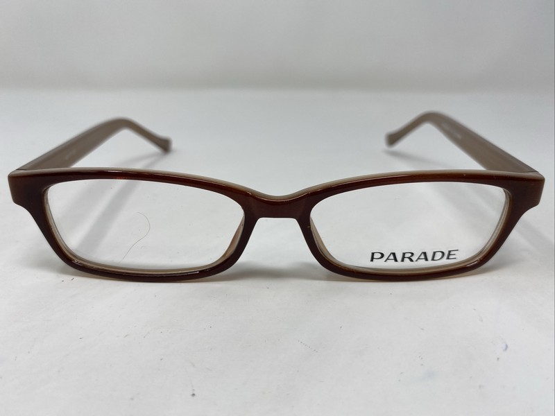 Parade Eyewear 1570 Brown 48-17-135 Plastic Full Rim Eyeglasses Frame HH22