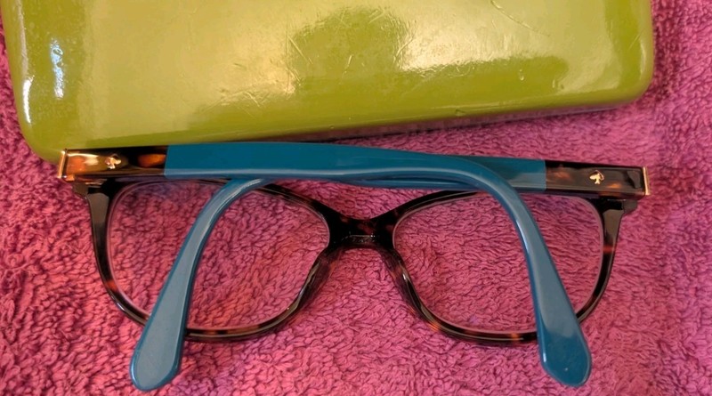 Kate Spade Eyeglasses, Hard Case And Cloth Karlee FZL 140 Havana Turquoise gallery