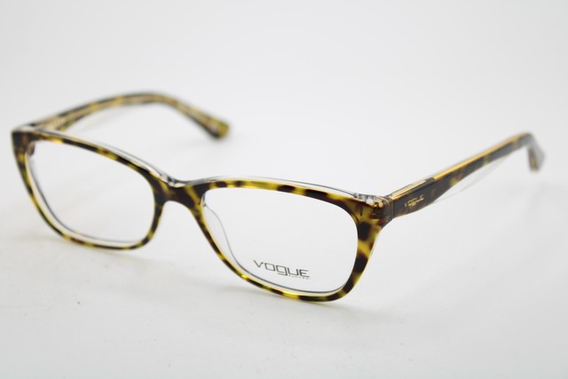 NEW VOGUE VO 2961 1916 HAVANA GOLD CLEAR AUTHENTIC EYEGLASSES 59-17