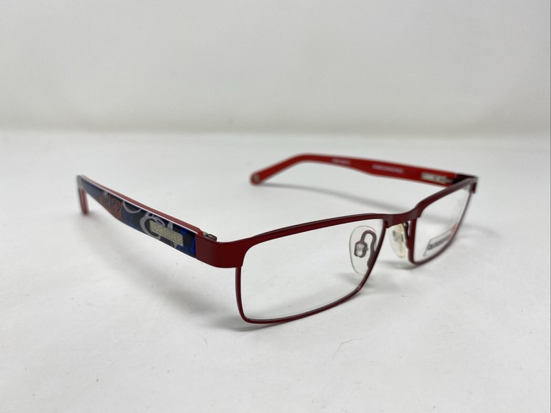 Quiksilver MINI GLAZE RED 48-16-130 Metal Red Full Rim Eyeglasses Frame MO34 gallery