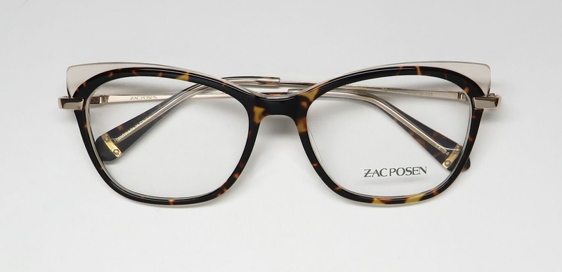 NEW ZAC POSEN CHAKA GLASSES WOMENS RETRO TORTOISE TO PLASTIC 51-16-135 CAT EYE gallery