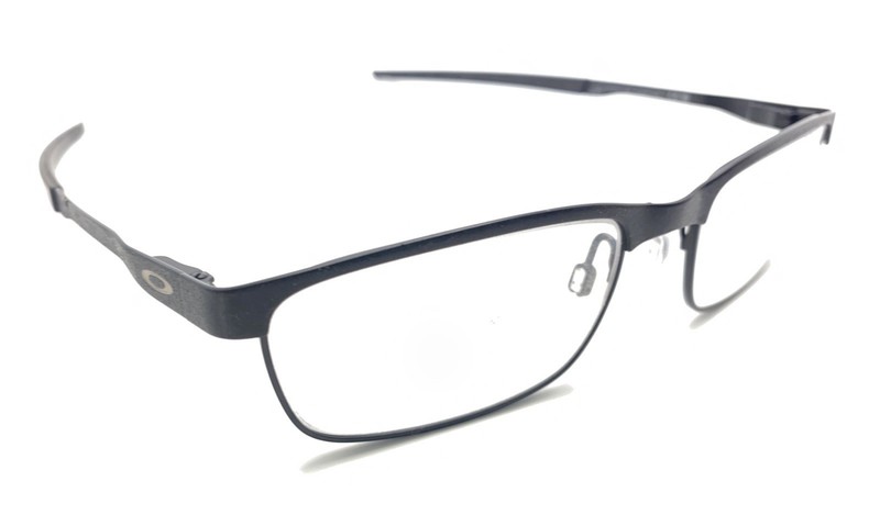 Oakley Steel Plate OX3222-0154 Powder Coal Black Eyeglasses Frames 54-18 141 Men