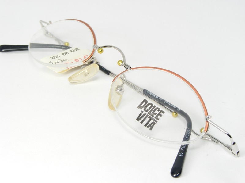 Vintage DOLCE VITA by Casanova DV-36 05 ORANGE / SILVER EYEGLASSES 45-19-140mm gallery