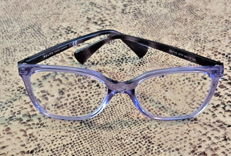 Ralph by Ralph Lauren RA7137U 5777 Eyeglass Frames 54mm Transparent Violet +Case