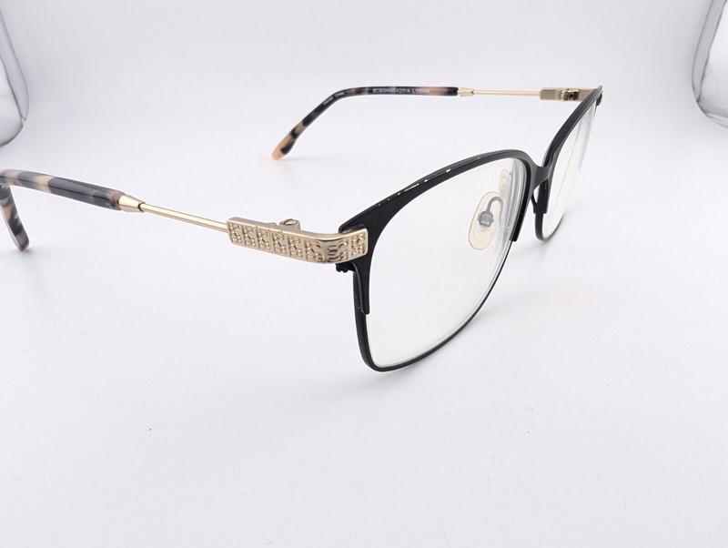 BCBGmaxazria Eyeglasses, Frames Only, Anita Black, 54-16-135, Metal gallery