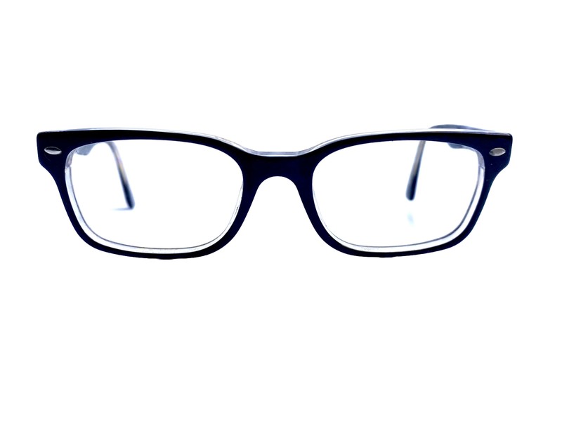 RayBan Tortoise Black Lucite Rectangular Glasses W Flex Temple RB 5286 51 18 135