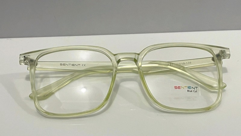 SENTIENT-Acrylic sheet mate green Eyeglasses optical frame for unisex adults gallery