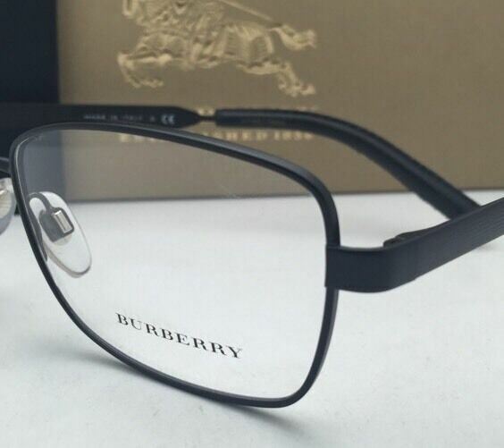 New BURBERRY Eyeglasses B 1259-Q 1007 54-16 135 Matte Black Frame w/Clear Lenses gallery