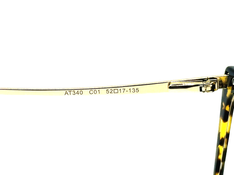 ANN TAYLOR AT340 C01 TORTOISE/ LIGHT GOLD WOMEN EYEGLASSES 52MM 17 135 gallery
