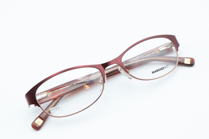 MARCHON NYC CARNEGIE 601 Satin Red-Blush 51-17-135 Frames Flex Hinges PT97