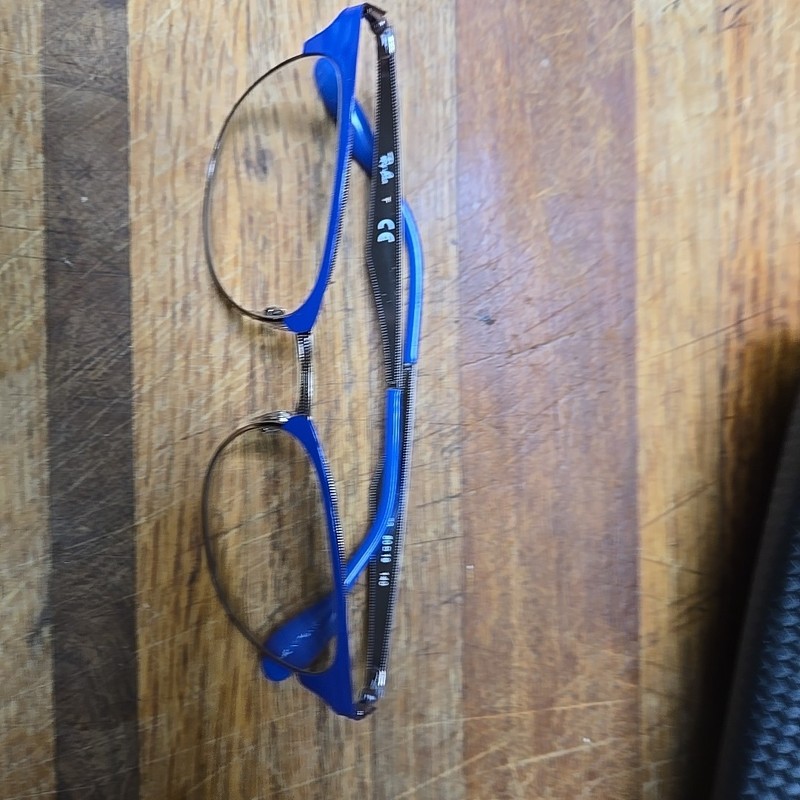 RAY-BAN RB 6346 2972 BLUE BRONZE AUTHENTIC FRAMES EYEGLASSES 50-19 gallery
