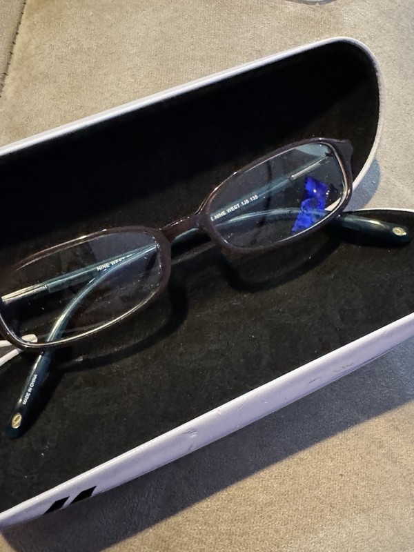 NEW NINE WEST NW 301 1J5 BROWN WHITE TEAL AUTHENTIC DESIGNER EYEGLASSES 49-16 gallery