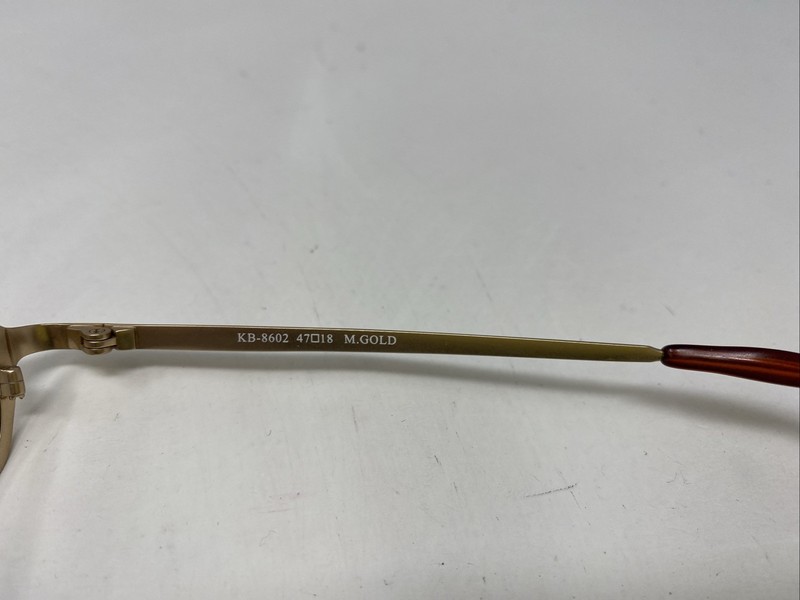 KONISHI JAPAN KB-8602 MATTE GOLD 47-18-135 Metal Full Rim Eyeglasses Frame +O88 gallery