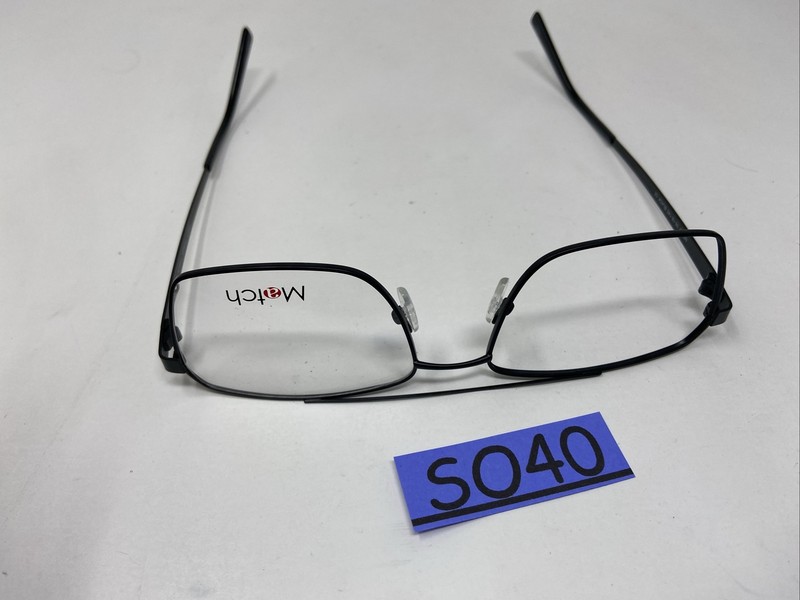 MATCH EYEWEAR MF 188 56/18/145 BLACK FLEX TITANIUM EYEGLASSES SO40 gallery