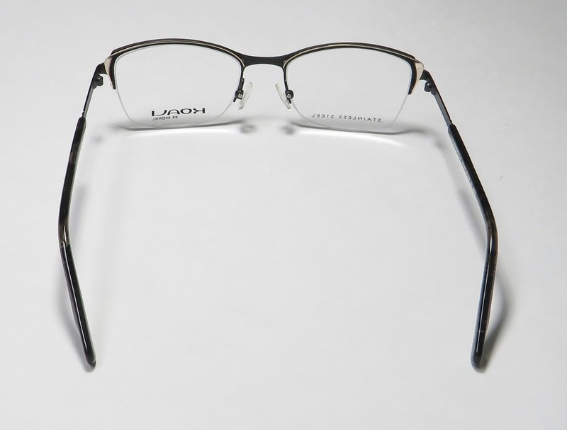 NEW KOALI 20018K EYEGLASS FRAME WOMENS HALF-RIM CAT EYE METAL & PLASTIC ND01 gallery
