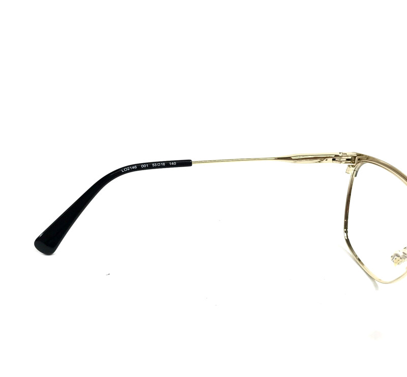 Longchamp Eyeglasses Frames LO2146 001 Black Gold Cat Eye Full Rim 53-16-140 gallery