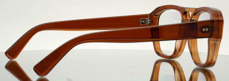 KIRK & KIRK Bert C5 Brown Unisex Aviator Full Rim Eyeglasses 53-17-140 B:43 gallery