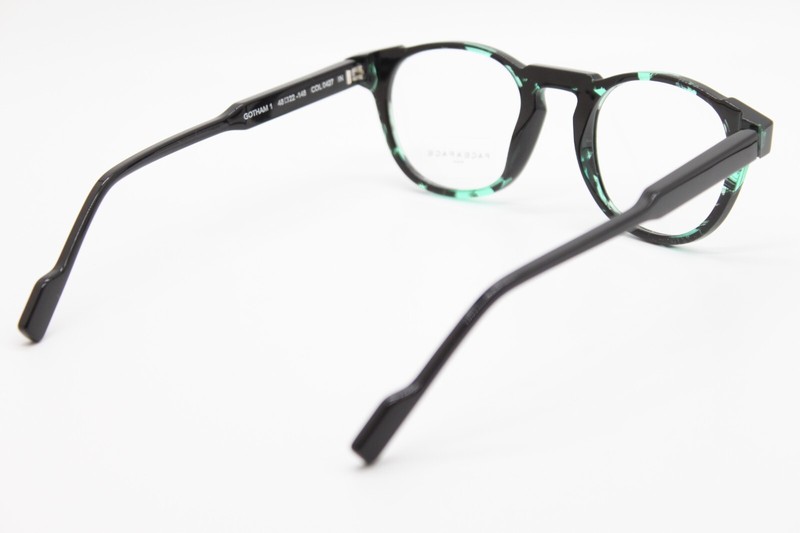 NEW FACE A FACE GOTHAM 1 COL 0427 IN TORT BLK GREEN AUTHENTIC EYEGLASSES 48-22 gallery