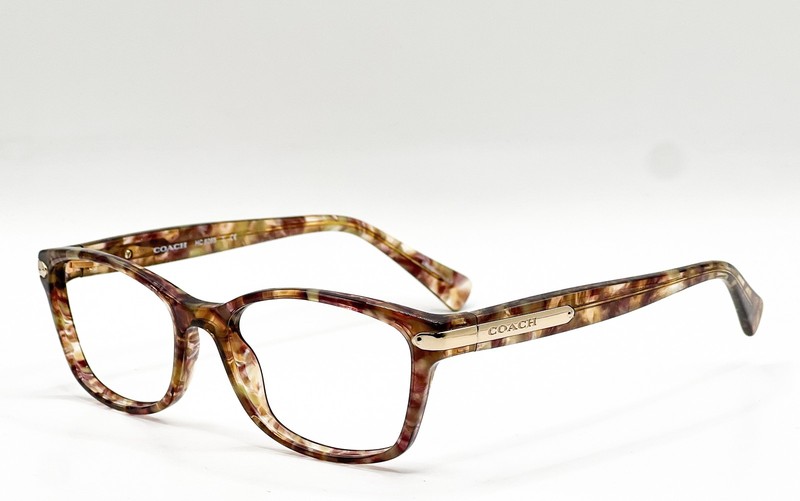 COACH HC 6065 5287 SOFT BROWN CONFETTI TORTOISE AUTHENTIC EYEGLASSES 51-17