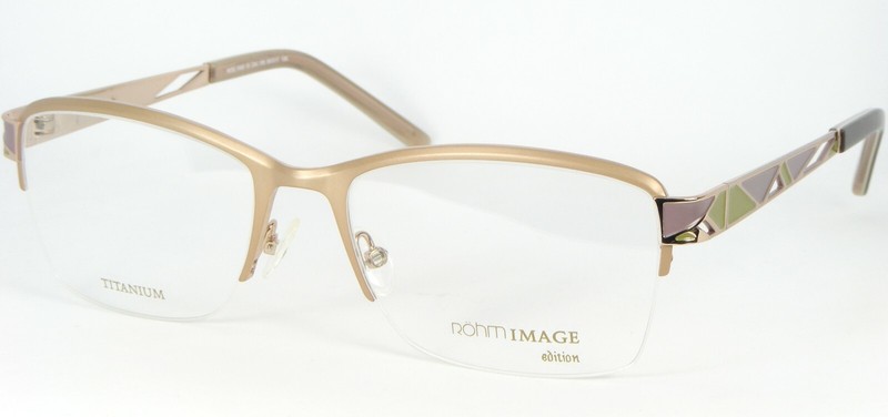 Röhm IMAGE 1043 156 PALE GOLD /GRAPE /OLIVE EYEGLASSES GLASSES ROHM 55-17-135mm
