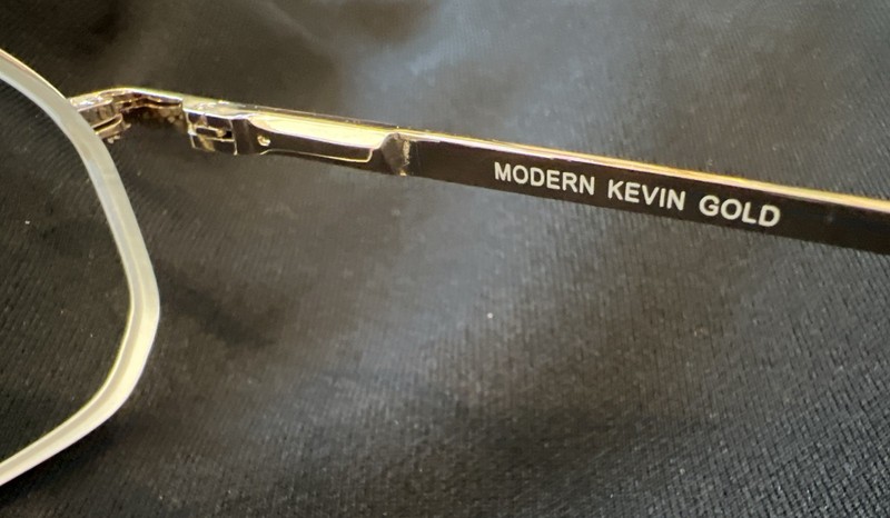 Modern Optical Aviator Eyeglasses Frames Adult Kevin Gold Full Rim 54-18-135 gallery