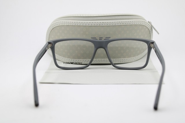 NEW EMPORIO ARMANI EA 3034 5229 MATTE BLACK GREY AUTHENTIC EYEGLASSES 55-16 gallery