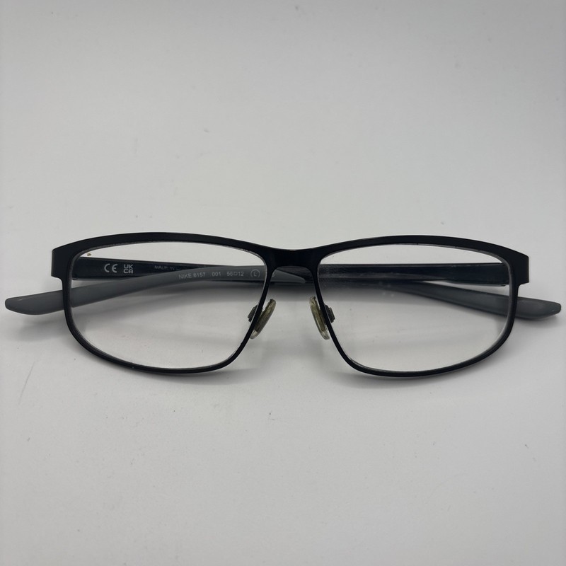 Nike 8157 001 56[]12-145mm Eyeglasses Frames Matte Black & Gray #D127 gallery