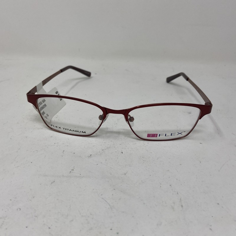Ti Flex Eyewear 2103 604 Wine Burgundy 52-16-135 Flex Titanium Eyeglasses GW60