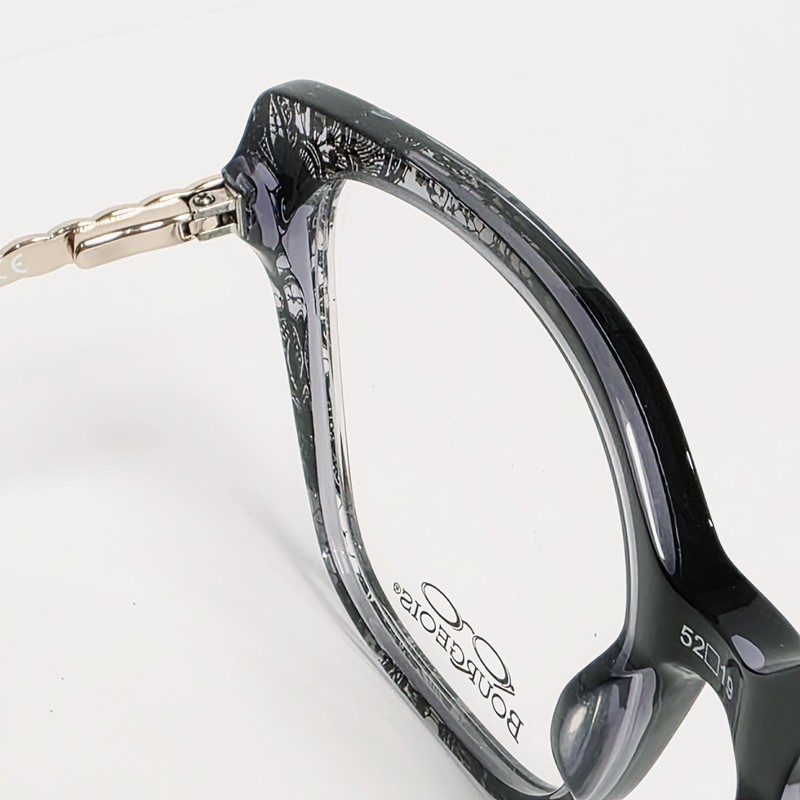 Bourgeois CH6923 Women's Square / Cat Eye Glasses in Black Floral | Size: 52mm gallery