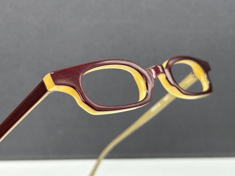 Anne Valentin Eyeglasses Frames Woman Red Brown Purple Square Slim Abaca NP:283€