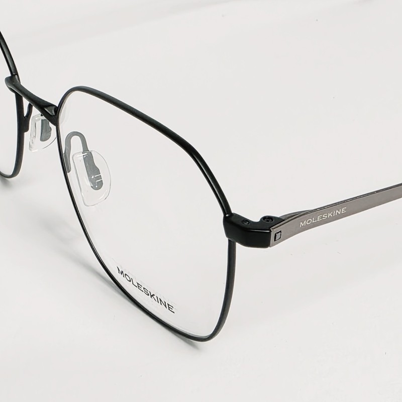 Moleskine MO2156 Unisex Hypo-Allergenic Glasses Black / Gunmetal | 52mm gallery