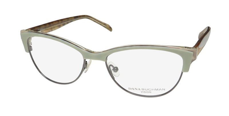 NEW DANA BUCHMAN REA EYEWEAR CAT EYE GRAY FULL-RIM WOMENS 52-16-135 PLASTIC LP
