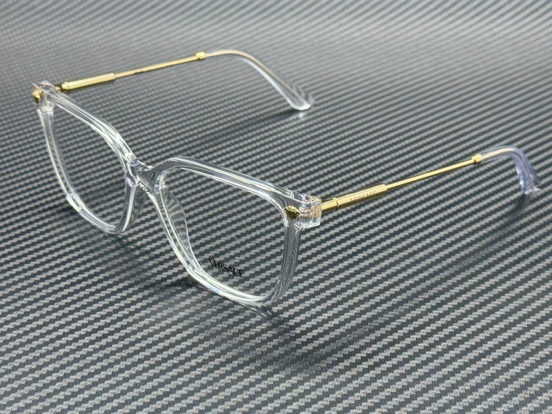 VERSACE VE3388U 148 Crystal Transparent Gold Women’s 55 mm Eyeglasses