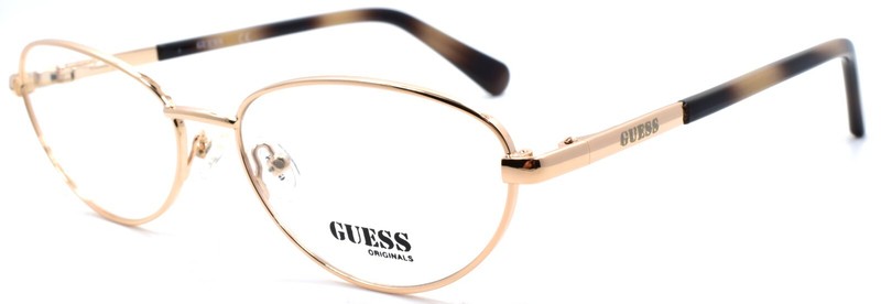 GUESS GU8238 032 Eyeglasses Frames Oval 55-16-140 Pale Gold