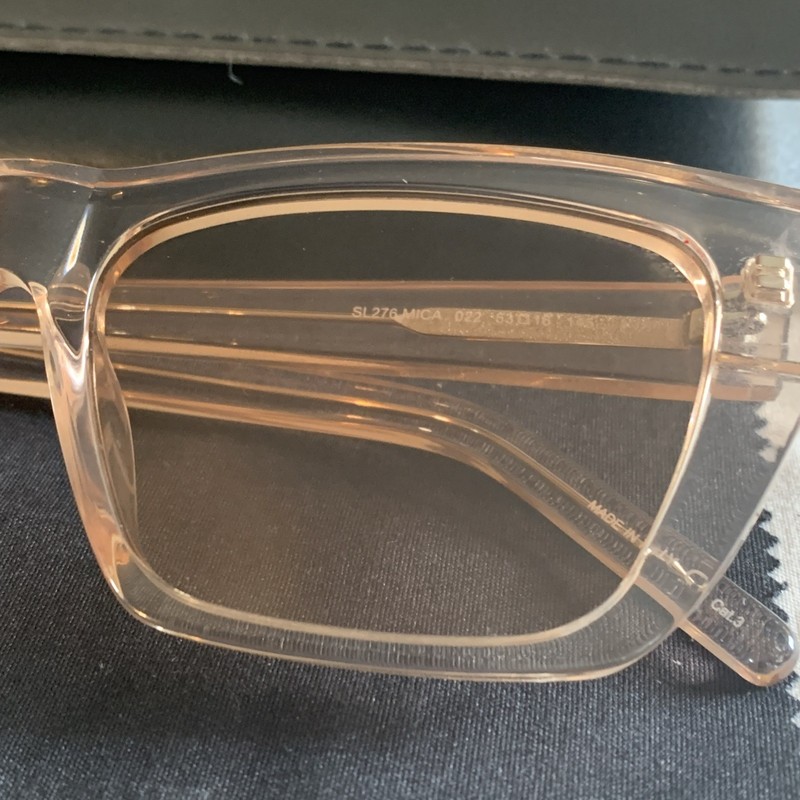 Yves Saint Laurent Cateye Sunglasses SL 276 Mica 022 Pink 53mm YSL Mint gallery