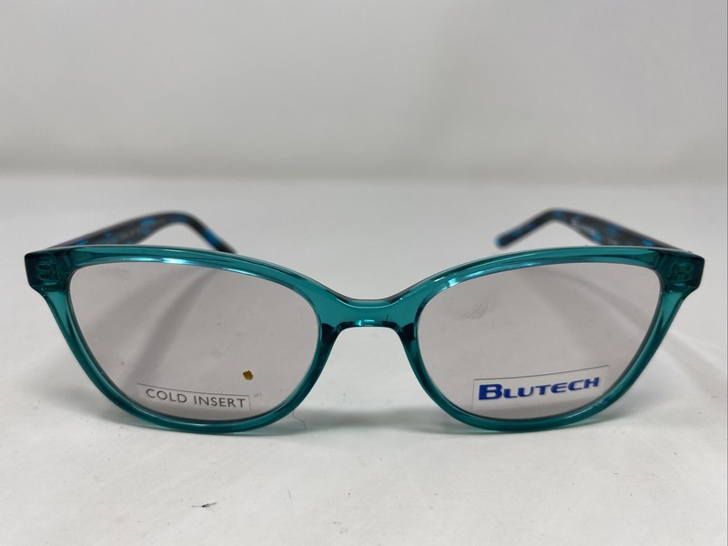 Blutech MERCEDES BENDS TEAL 48-16-130 Full Rim Eyeglasses Frame OY87