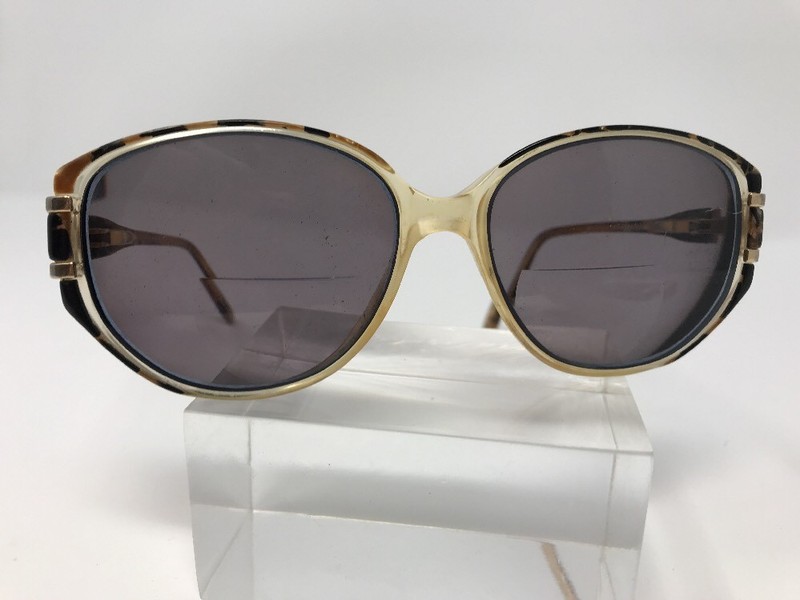 Simon Chang Eyeglasses 53-15-135 Gold Antique Clear Marble Silver Black EV51 gallery