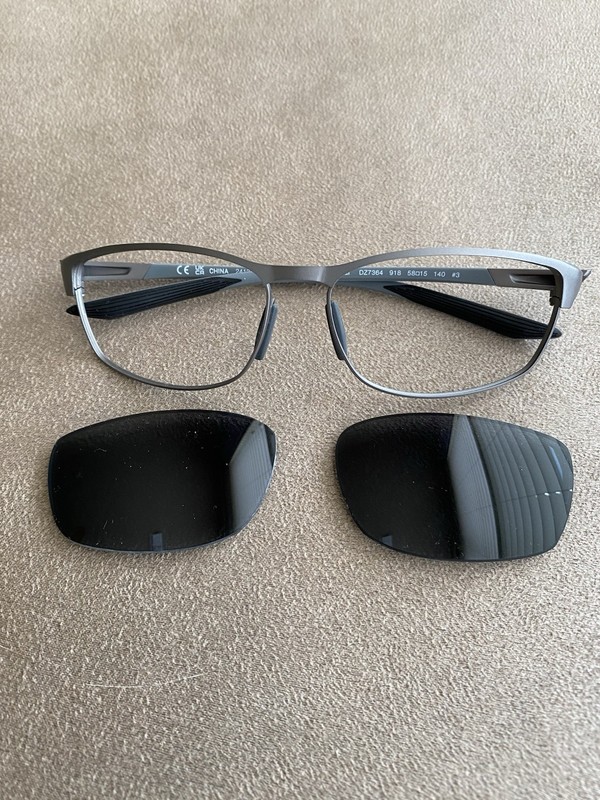 Nike Modern Metal DZ7364 918 Gray Color Sunglasses/Eyeglasses Frame
